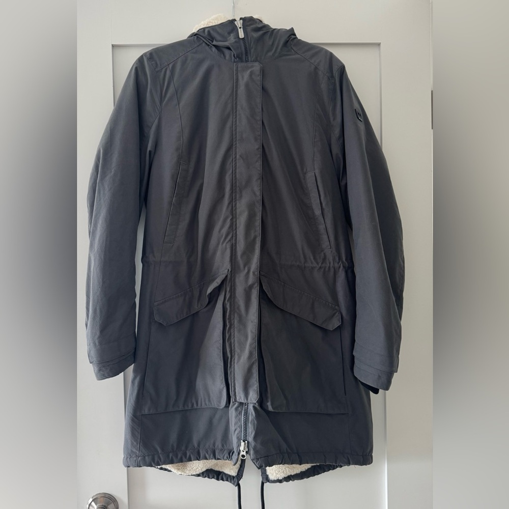 Helly Hansen Gray Hooded Winter Jacket